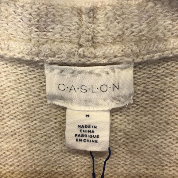 Caslon striped long cardigan sweater - medium - Picture 9 of 11